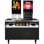 All State Manufacturing OCS490 TR SF Condiment Office Coffee Stand 2 Trash Cutes with Slant Front